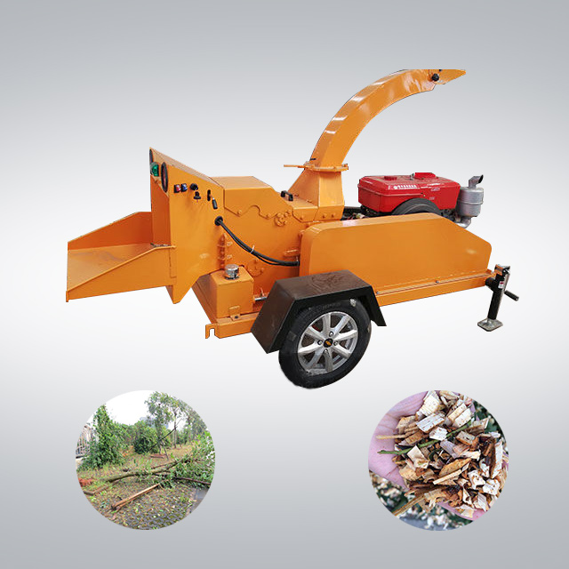 Tree branch crusher machine